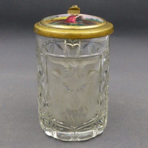 Glass Beer Mug Of The Cristalleries De St. Louis. France 1900   1920 photo furniture