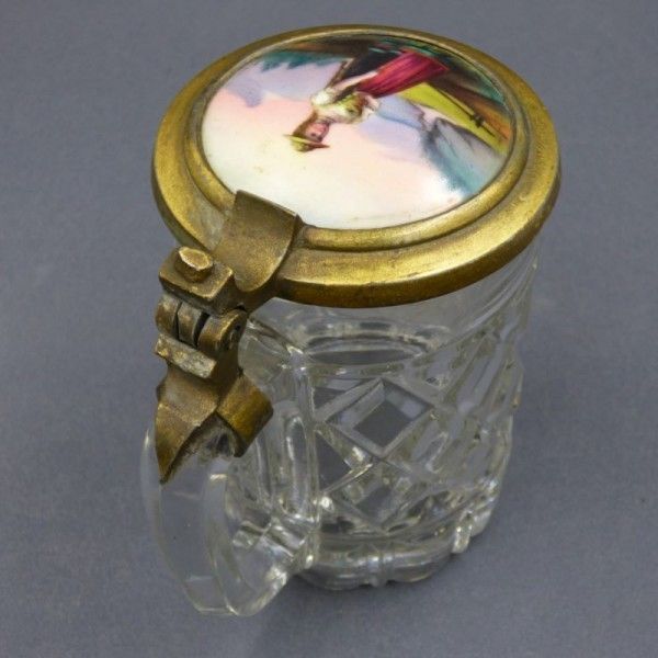 Glass Beer Mug Of The Cristalleries De St. Louis. France 1900   1920 photo buy
