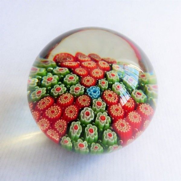 Millefiori Paperweight From Murano. Italy 1960   1970 photo furniture