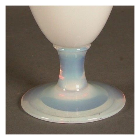 Glass Vase. Opal Glass. Vannes. France. 1940   1950 photo Home Decor