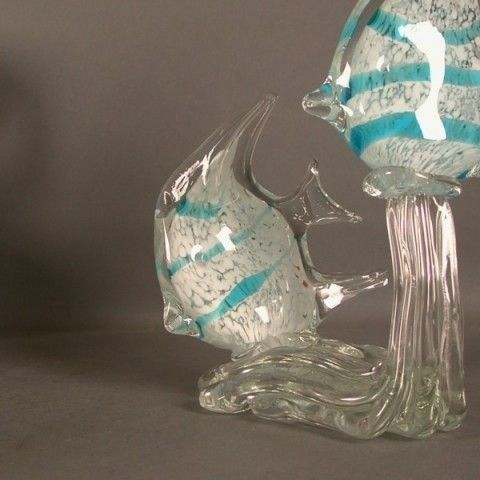 photo furniture Murano Centerpiece Angelfish. Archimede Seguso. Italy. 1960   19