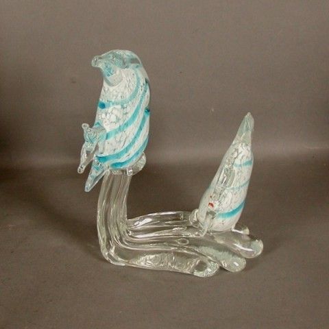 photo buy Murano Centerpiece Angelfish. Archimede Seguso. Italy. 1960   19