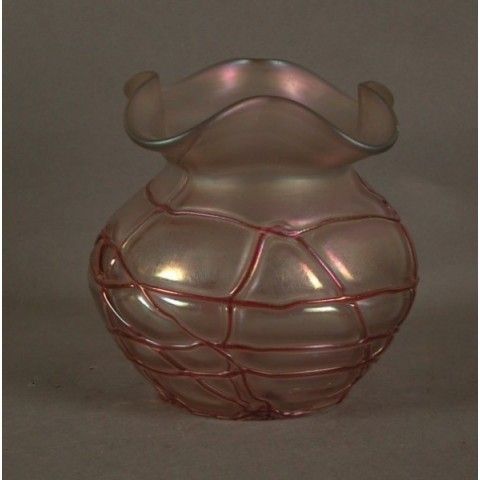 Art Nouveau. Glass Vase. Palme Koenig. 1900   1920