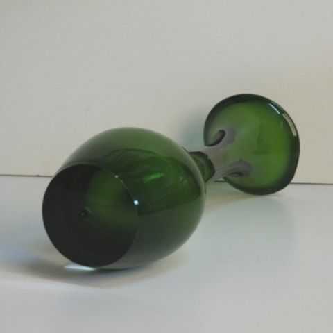 Aseda Green Art Glass Vase From Bo Borgstrom. Sweden 1960 photo buy