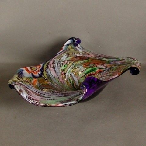 1394.0 Big Glass Bowl Murano Dino Martens Fratelli Toso Tutti Frutt photo