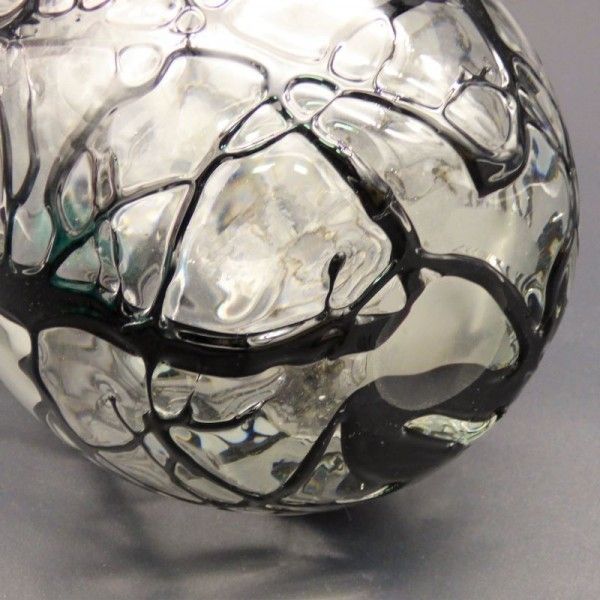 Big Handmade Glass Vase From Murano. Italy 1960   1970 photo for sale