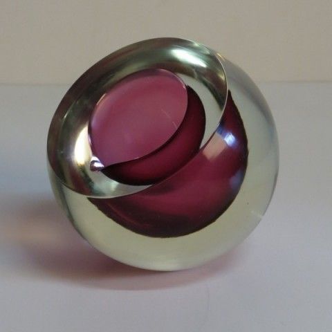 Murano Somerso Glass Ashtray  Antonio Da Ros 1950   1955. photo furniture