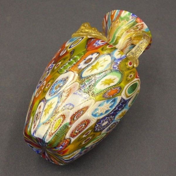 Murano Vase Millefiori By Gambaro And Poggi  Made In Italy photo vinterior