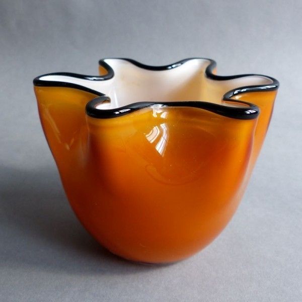 Murano Vase With A Wavy Rim  Italy 1950   1959 photo furniture