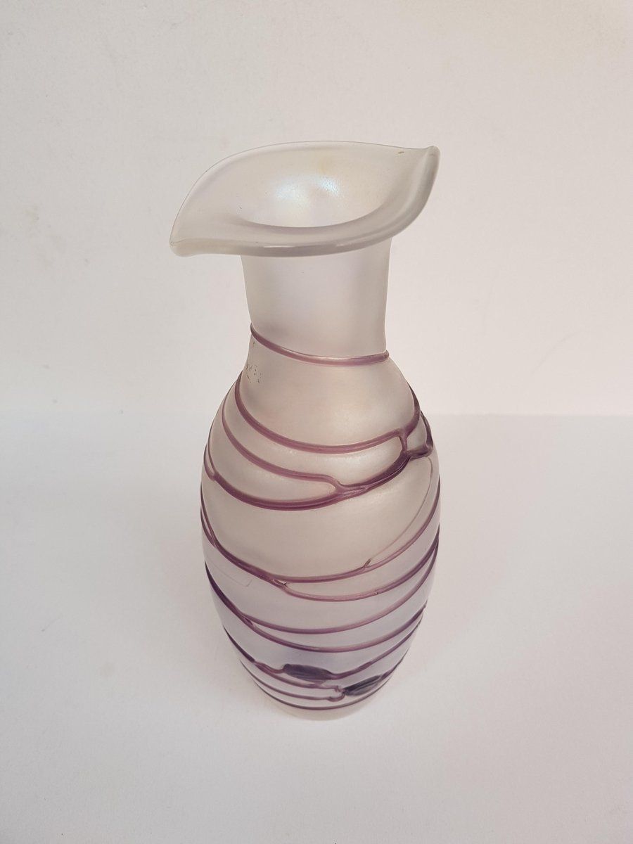 Mouth Blown Bohemian Vases By Freiherr Poschinger, Set Of 2
