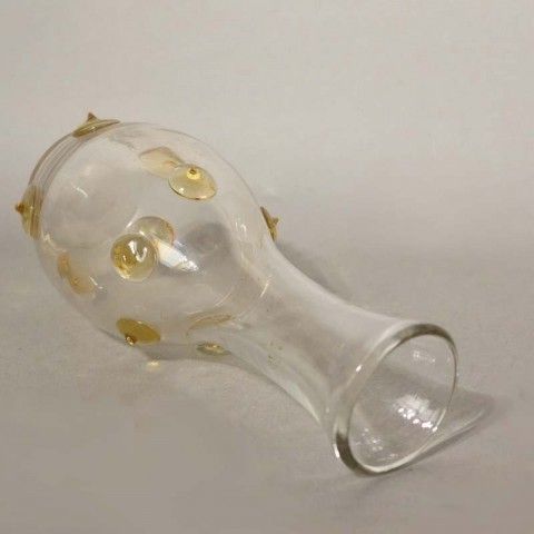 Art Nouveau Glass Vase With Pimples. 1900   1920 photo Home Decor