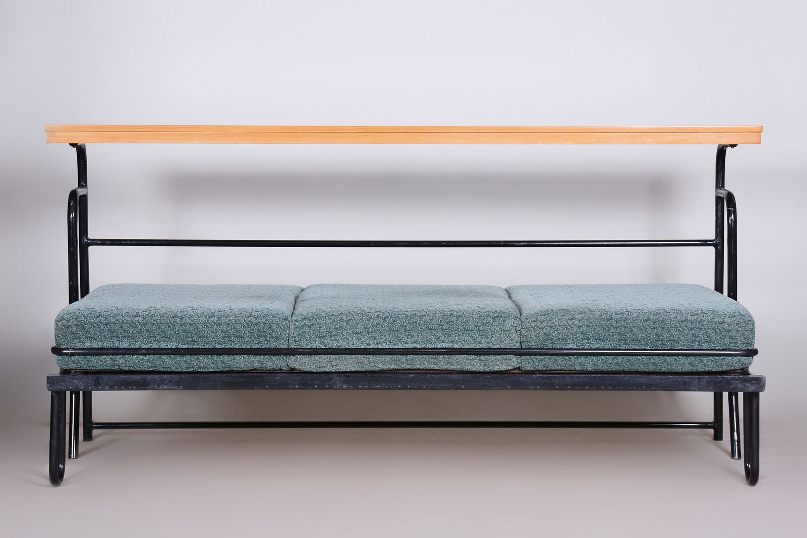 Brown And Blue Bauhaus Sofa Made In 1930s Czechia photo furniture