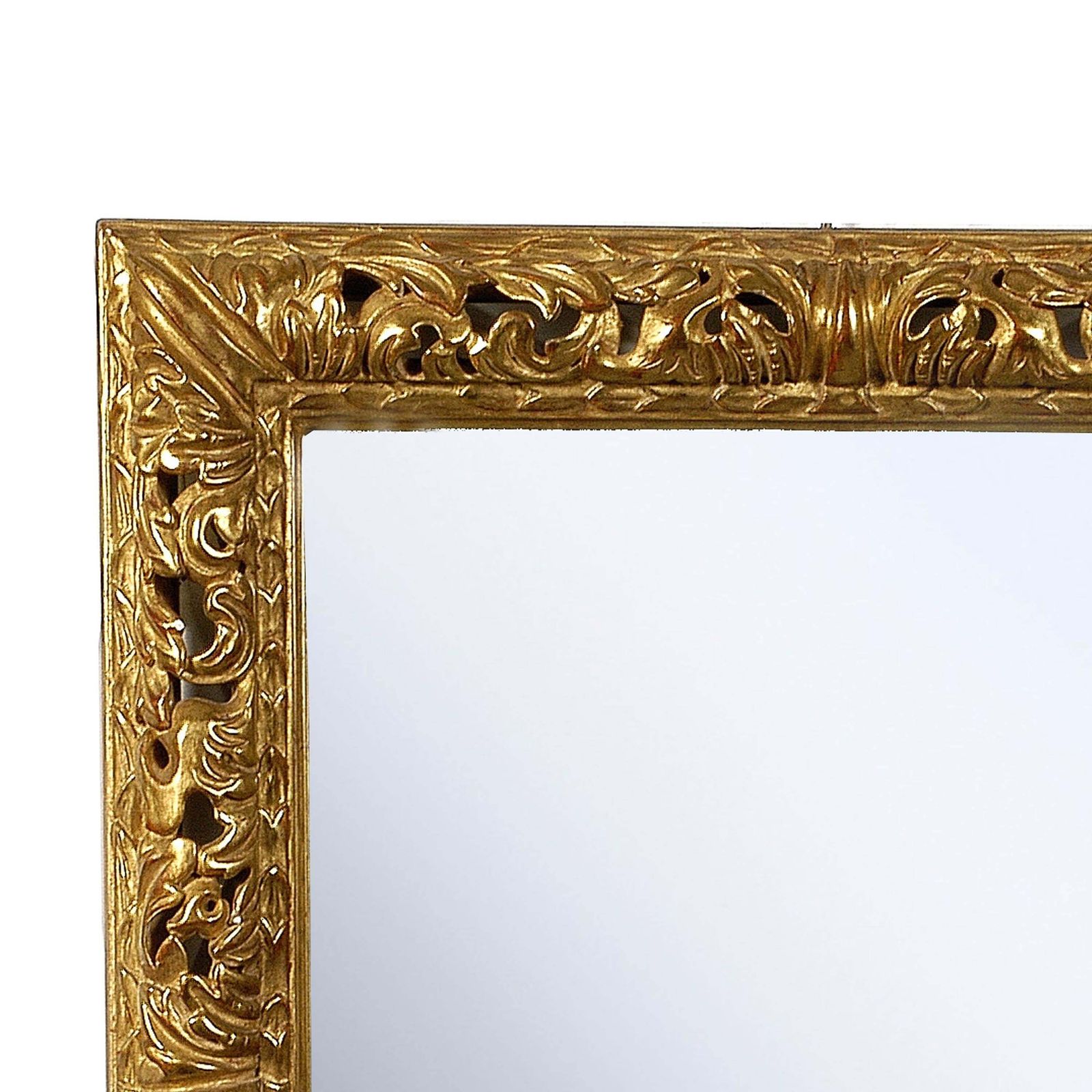 Neoclassical Empire Gold Hand Carved Wooden Mirror, Spain, 1970 photo furniture