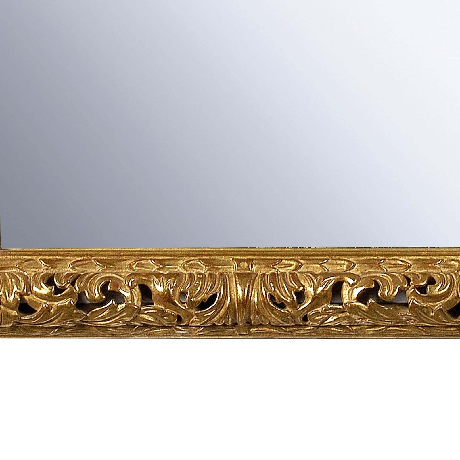 Neoclassical Empire Gold Hand Carved Wooden Mirror, Spain, 1970 photo for sale