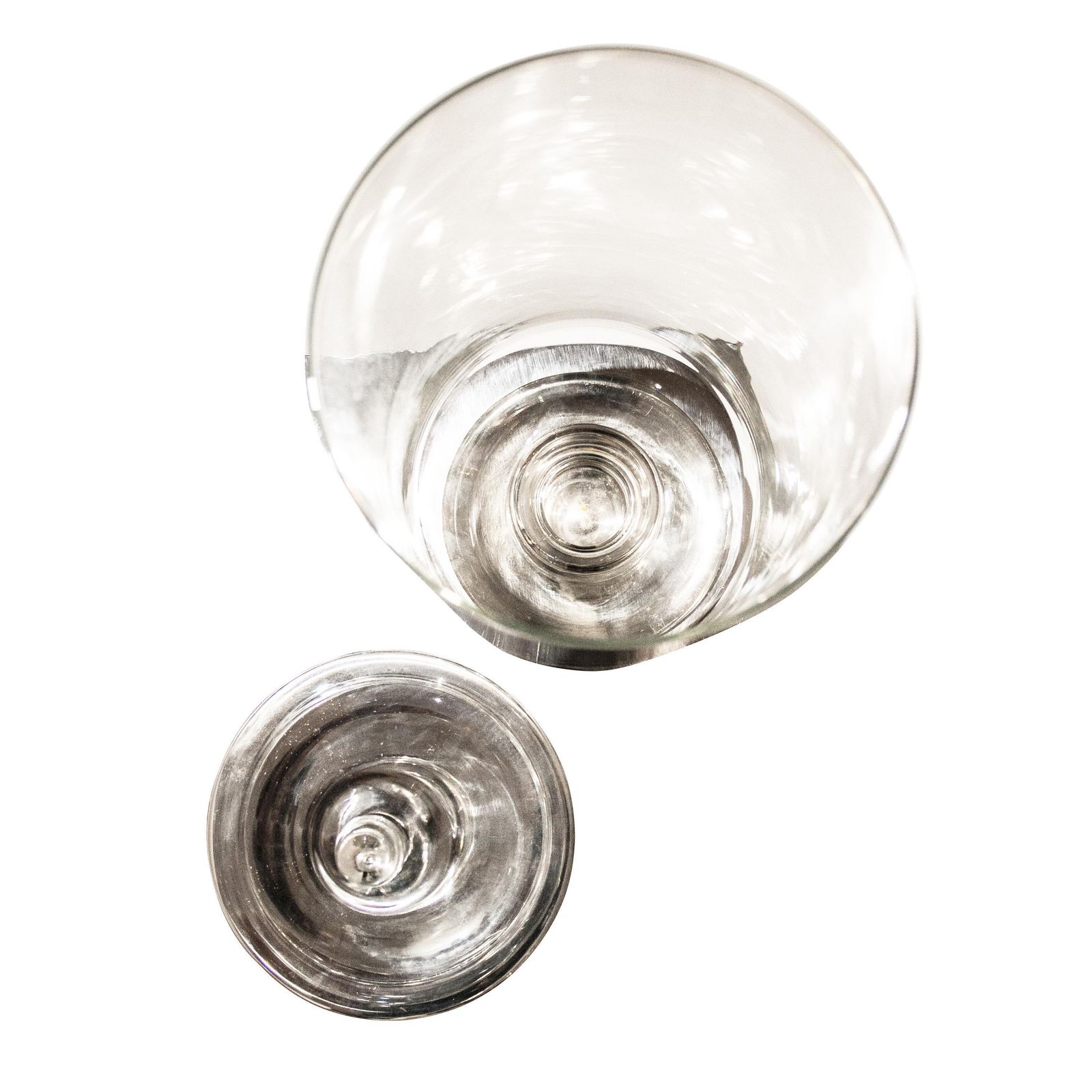 Glass Apothecary Vase With Lid, Italy, 1950 photo 669.0