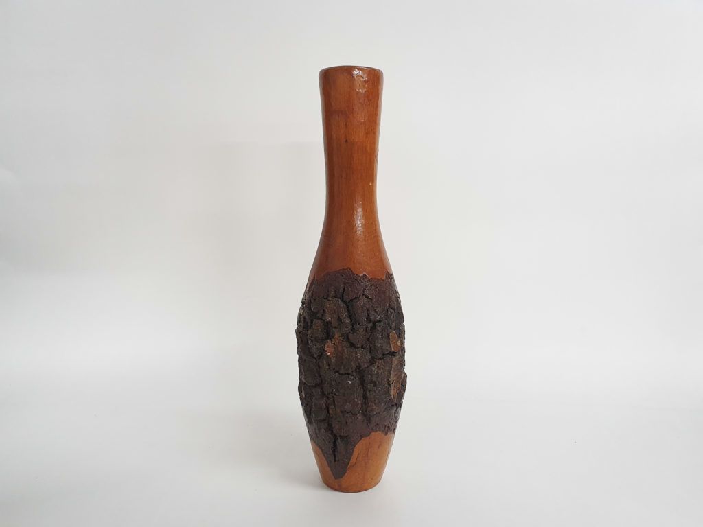 Massief Houten Vaas, Ca. Jaren 1970 photo furniture