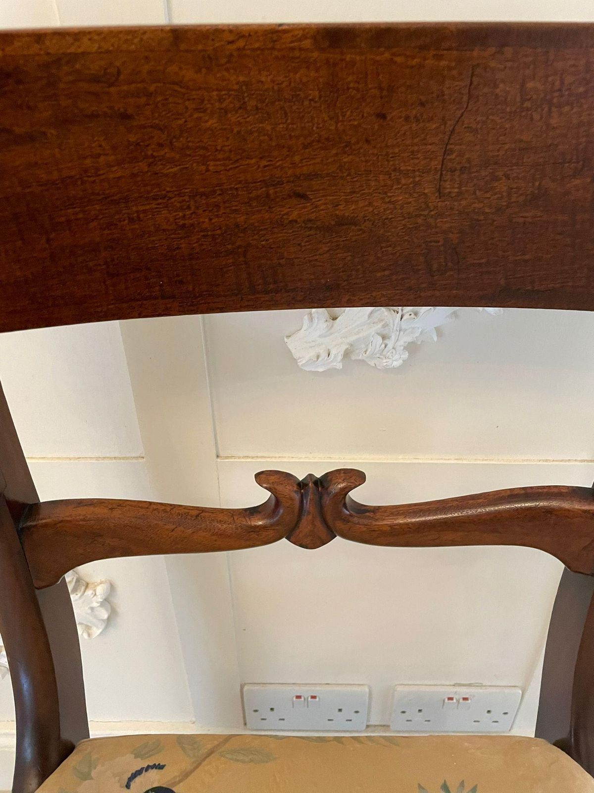 Antique Regency Quality Mahogany Desk Chair photo buy