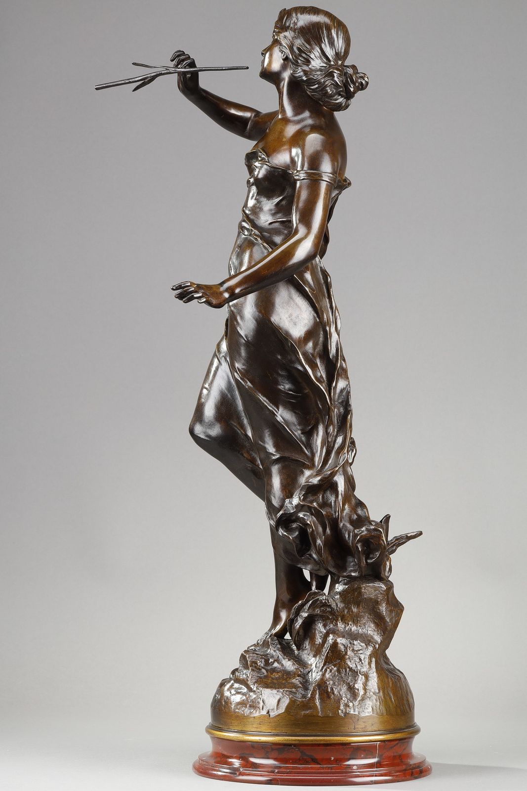 Bronze Sculpture "La Renown", Signed Julien Causse photo Art