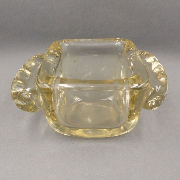 Rare Heavy Art Deco Glass Bowl From Schneider France. 1920   1930 photo buy