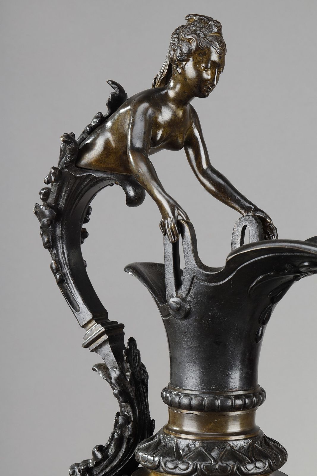 photo for sale Pair Of Decorative Bronze Ewers In The Renaissance Style