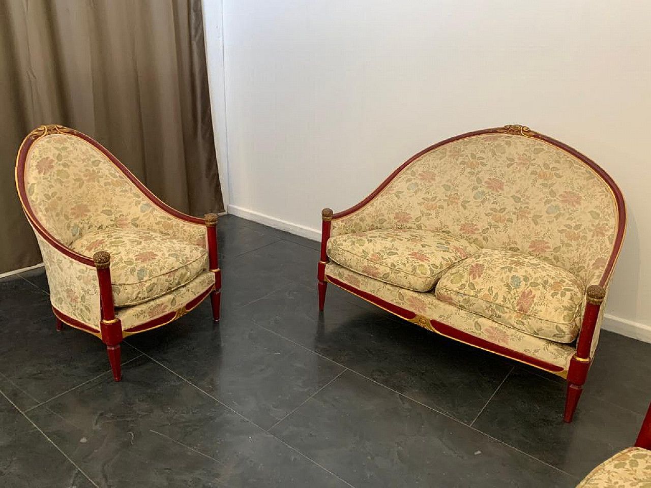 Set Of Sofa And 2 Armchairs In Art Deco Style, 1930s photo buy