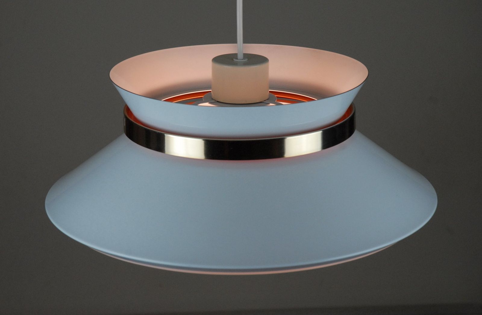 Vintage Swedish Pendant Lamp By Sigurd Lindkvist For Granhaga Metal Industry photo furniture