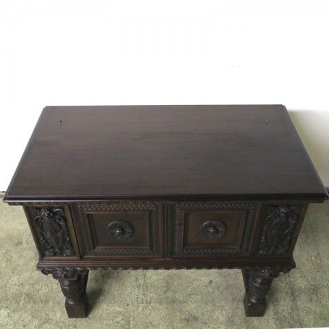 photo furniture Antique Sideboard With Many Carved Details 1860   1880