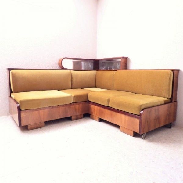 Art Deco Sofa Daybed With Side Table 1930   1940 photo for sale