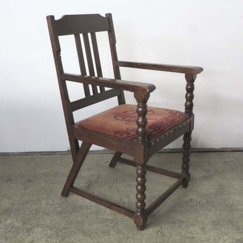 Art Nouveau Armchair With Original Upholstered 1900   1920