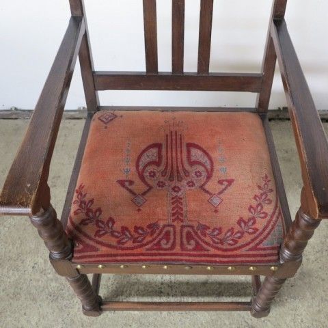 Art Nouveau Armchair With Original Upholstered 1900   1920 photo vinterior