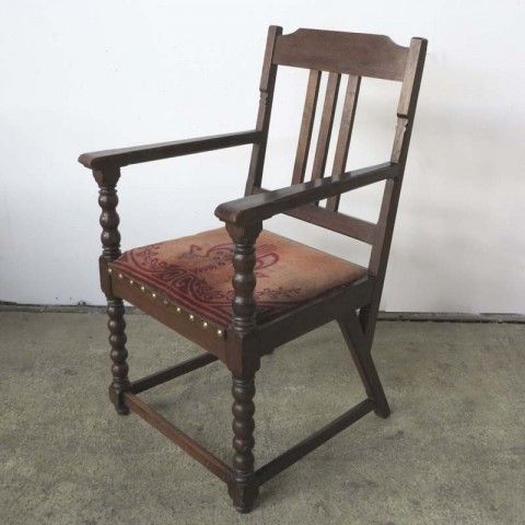 photo furniture Art Nouveau Armchair With Original Upholstered 1900   1920