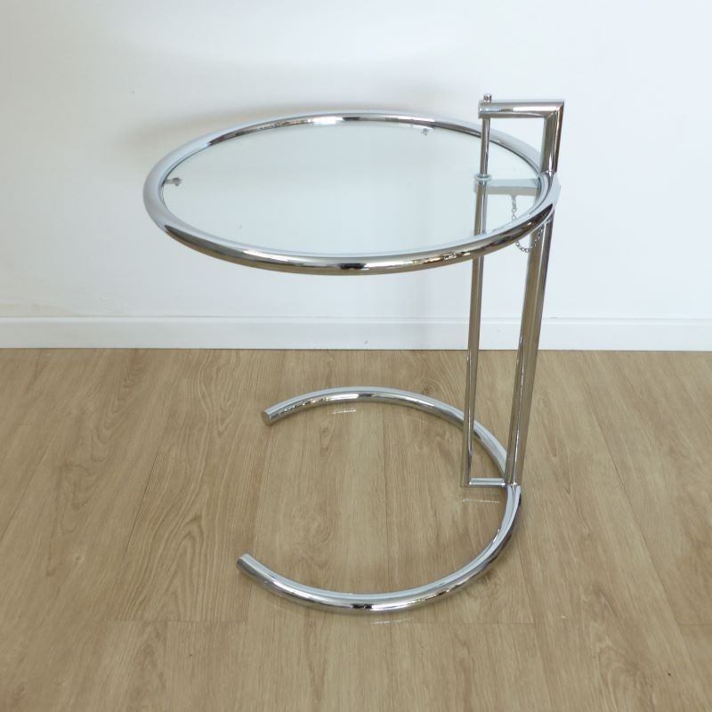 Table en verre réglable par Elieen Gray pour Classicon