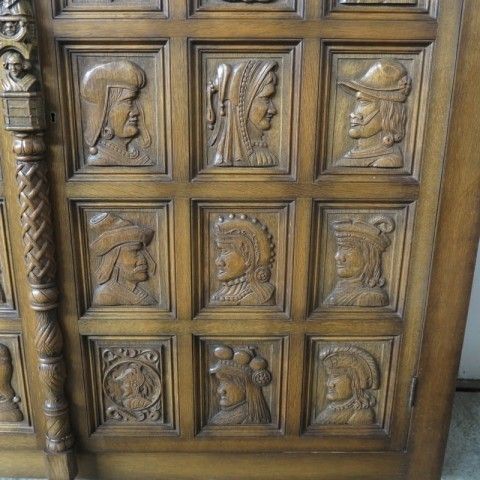 Carved Vintage Living Room Buffet 1940   1950 photo buy