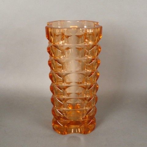 Yellow Glass Vase From Luminarc Verrerie D'arques France 1960   1970 photo vinterior