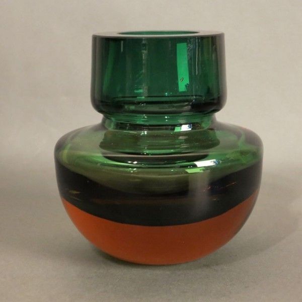 Vase en verre Sommerso pour Murano. 1950   1959 photo for sale