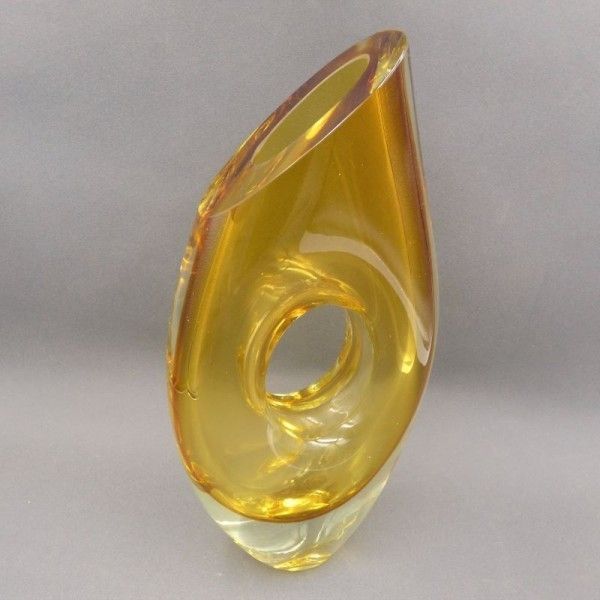 Sommerso Vase Made Of Murano Glass By Flavio Poli. 1950   1959 photo buy