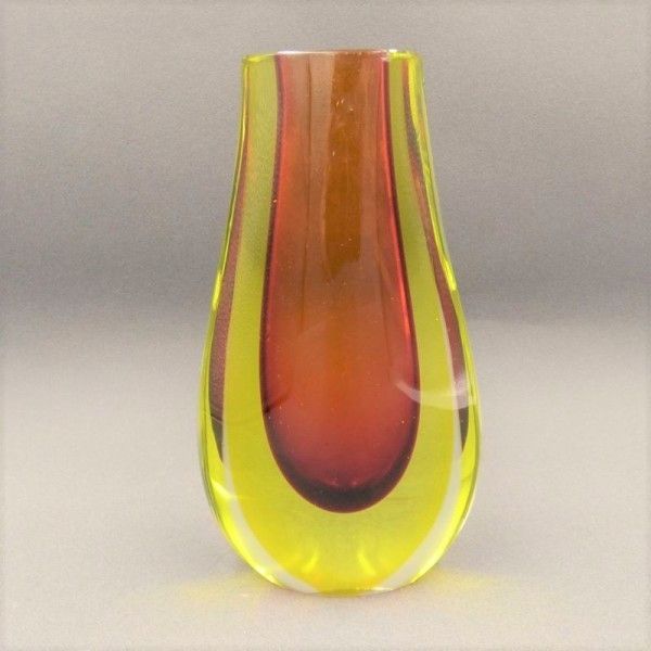 Sommerso Vase Made Of Murano Glass By Flavio Poli. 1950   1959 photo 408.0