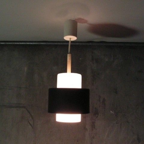 Ceiling Glass Lamp With Metal Ring From Stafflampen. 1960   1965. photo Lighting