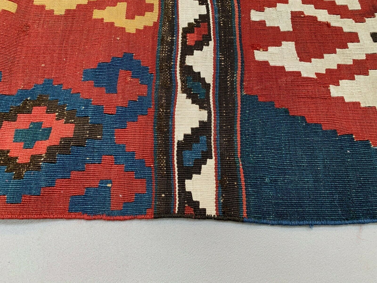 Antique Caucasian Kilim, 260x190 Cm, Large Shirvan Kazak Kelim photo vinterior