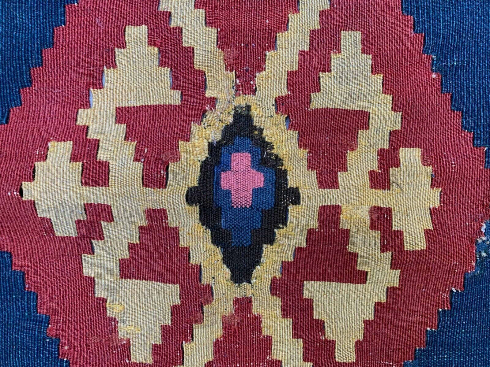 Antique Caucasian Kilim, 260x190 Cm, Large Shirvan Kazak Kelim photo vintage