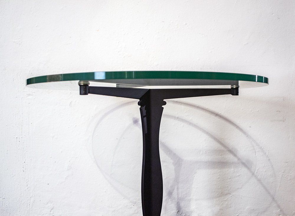 Salontafel Van Ijzer En Glas, Jaren 1980 photo for sale