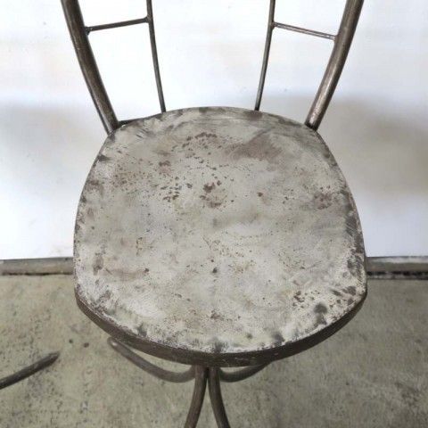 Two Metal Chairs In Industrial Style 1950   1959 photo Furniture