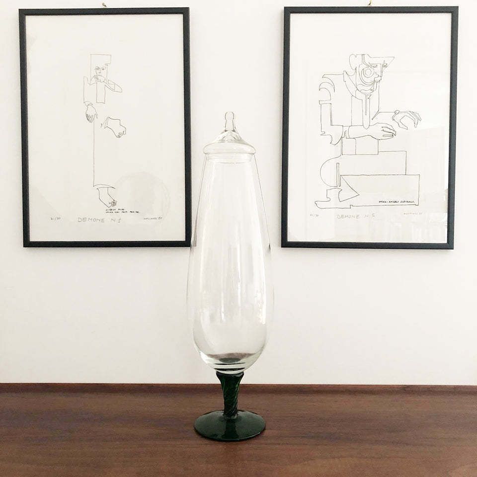 Vase With Lid For Candies In Murano Glass' 900   Antiques photo furniture