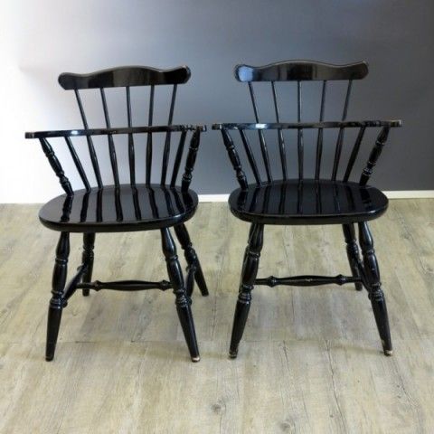 2763.0 Lot Of Four Wood Armchairs By "Nesto Sweden" 1960   1965 photo