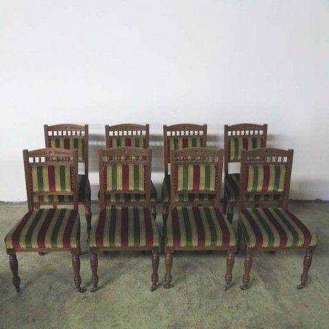Eight Antique Chairs By Urquhart & Adamson. Liverpool 1860   1880s. Set Of 8 photo furniture