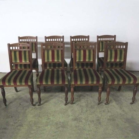 Eight Antique Chairs By Urquhart & Adamson. Liverpool 1860   1880s. Set Of 8 photo for sale