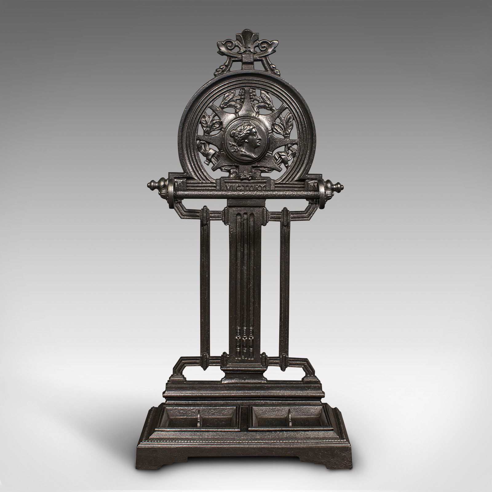 Antique Ornate Stick Stand, English, Cast Iron, Hallway Umbrella Rack photo buy