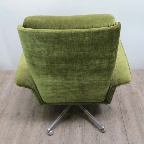 Vintage German Green Swivel Relax Lounge Chair. 1970   1975 photo 603.0