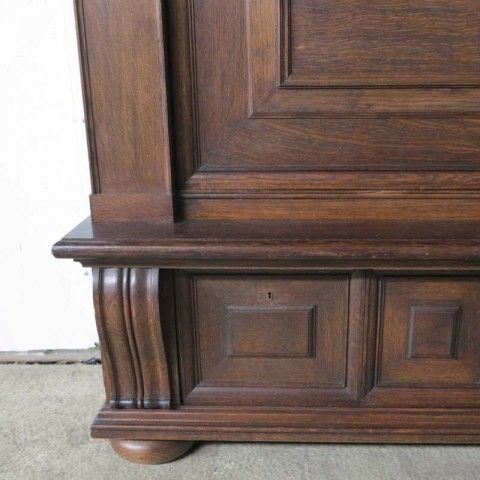 Wilhelminian Carved Bookcase, 1800s photo vintage