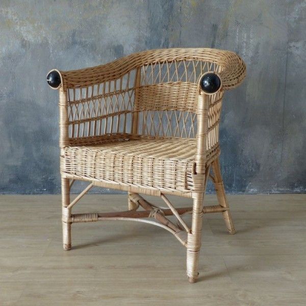 Vintage Ratan Armchair. 1960   1970 photo for sale